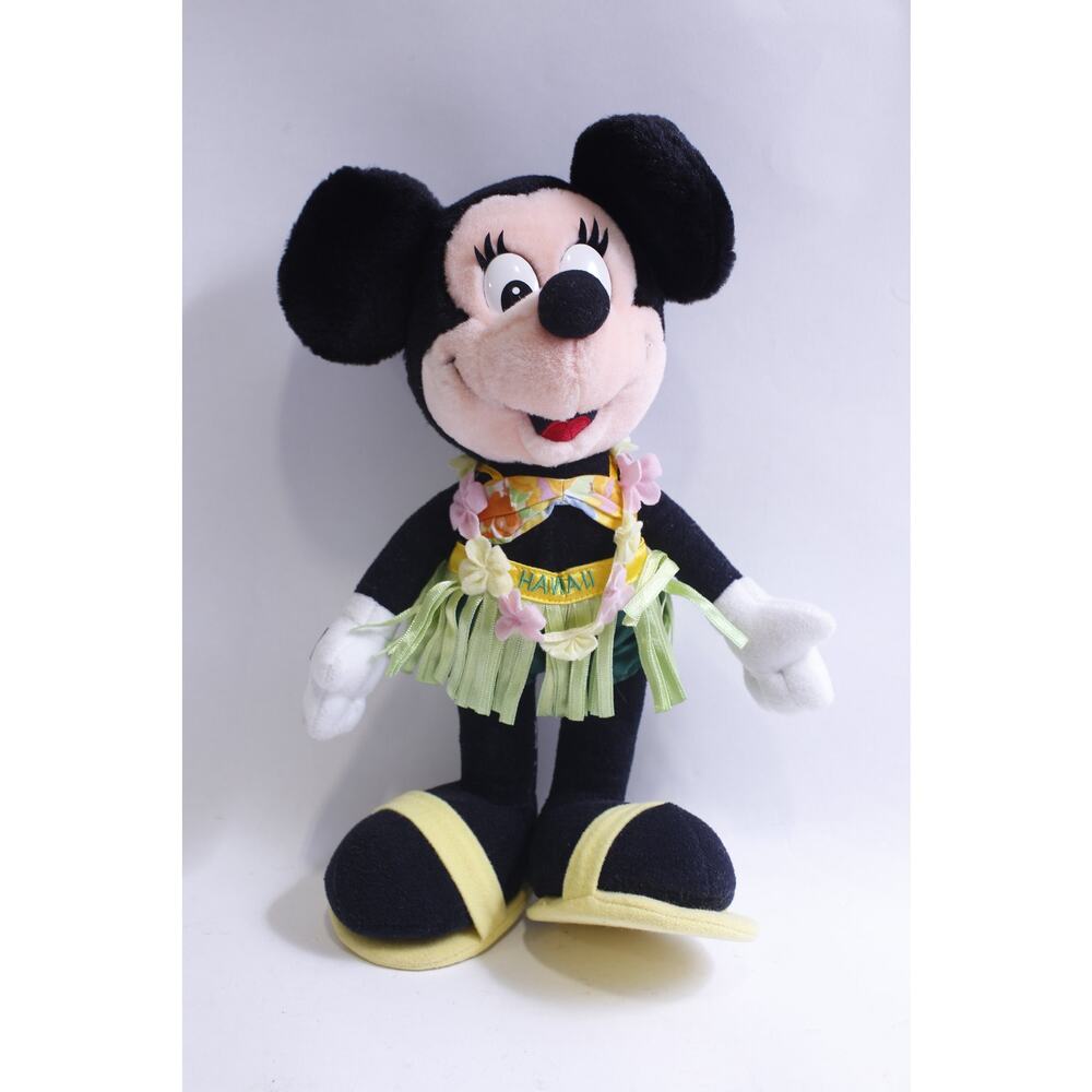 Hawaii, Minnie Mouse, Disney, Plush, 12", Soft Toy, Tropic Costume, Cartoon